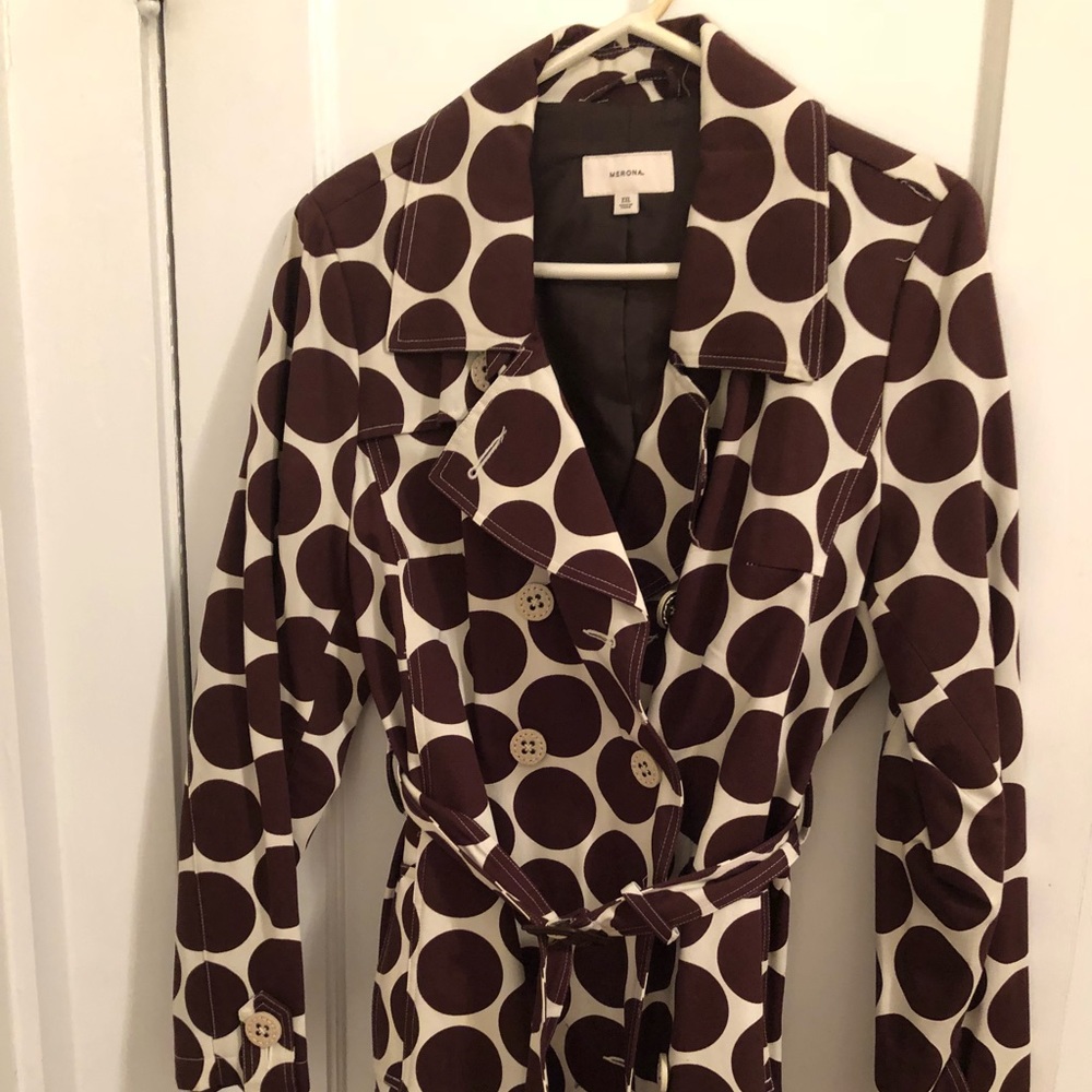 Polka dot spring coat